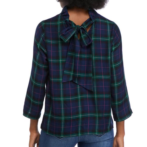 Bow Back Ruffle Top Sz Large - Picture 2 of 2